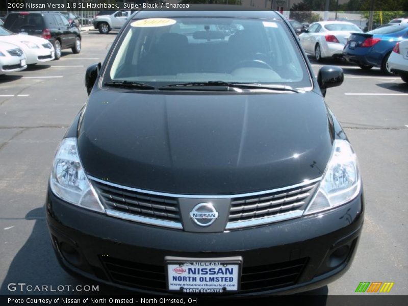 Super Black / Charcoal 2009 Nissan Versa 1.8 SL Hatchback