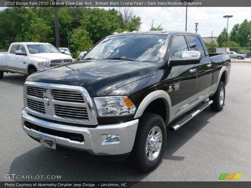Brilliant Black Crystal Pearl / Dark Slate/Medium Graystone 2010 Dodge Ram 2500 Laramie Crew Cab 4x4