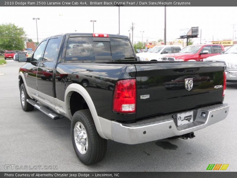 Brilliant Black Crystal Pearl / Dark Slate/Medium Graystone 2010 Dodge Ram 2500 Laramie Crew Cab 4x4