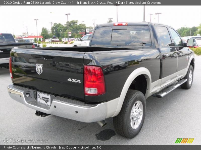 Brilliant Black Crystal Pearl / Dark Slate/Medium Graystone 2010 Dodge Ram 2500 Laramie Crew Cab 4x4