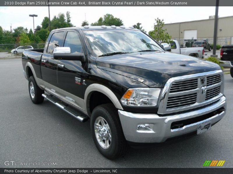 Brilliant Black Crystal Pearl / Dark Slate/Medium Graystone 2010 Dodge Ram 2500 Laramie Crew Cab 4x4