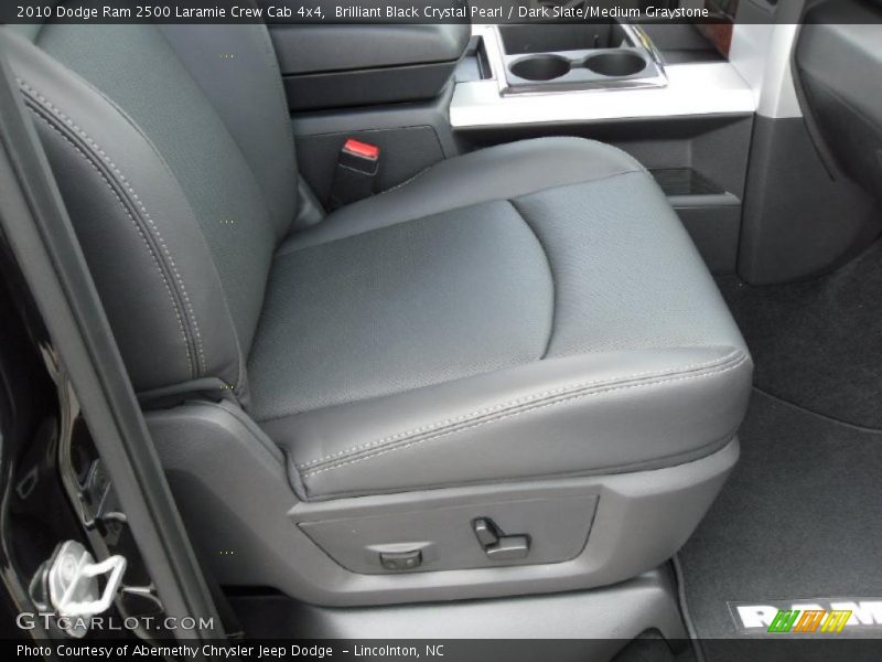 Brilliant Black Crystal Pearl / Dark Slate/Medium Graystone 2010 Dodge Ram 2500 Laramie Crew Cab 4x4