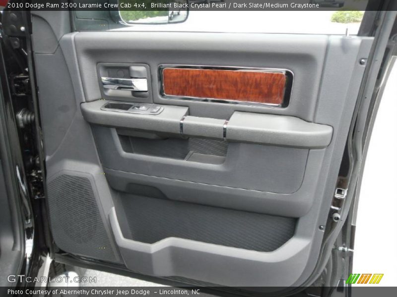 Brilliant Black Crystal Pearl / Dark Slate/Medium Graystone 2010 Dodge Ram 2500 Laramie Crew Cab 4x4
