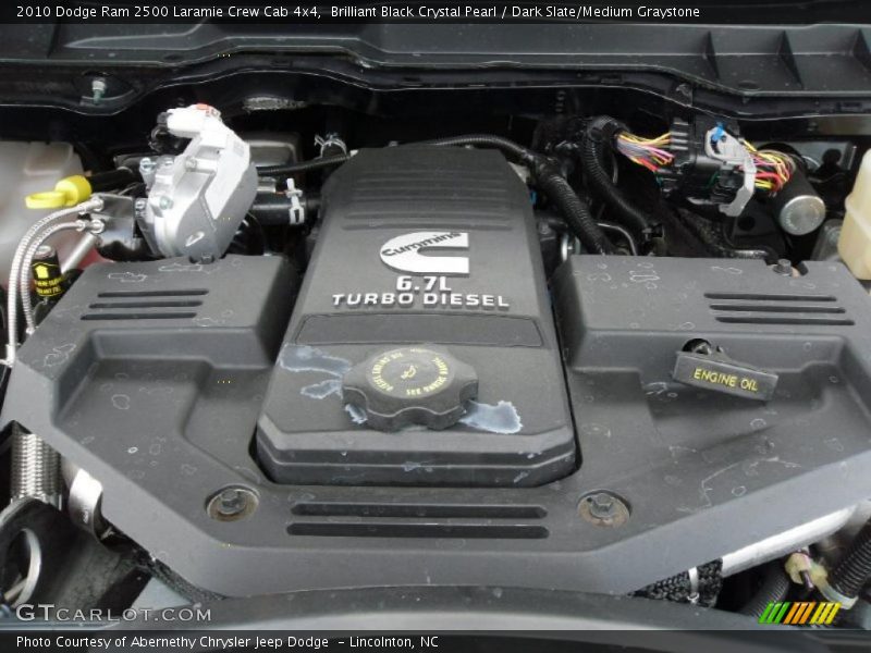 Brilliant Black Crystal Pearl / Dark Slate/Medium Graystone 2010 Dodge Ram 2500 Laramie Crew Cab 4x4