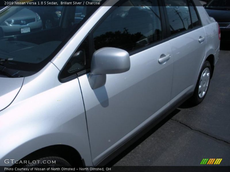 Brillant Silver / Charcoal 2009 Nissan Versa 1.8 S Sedan