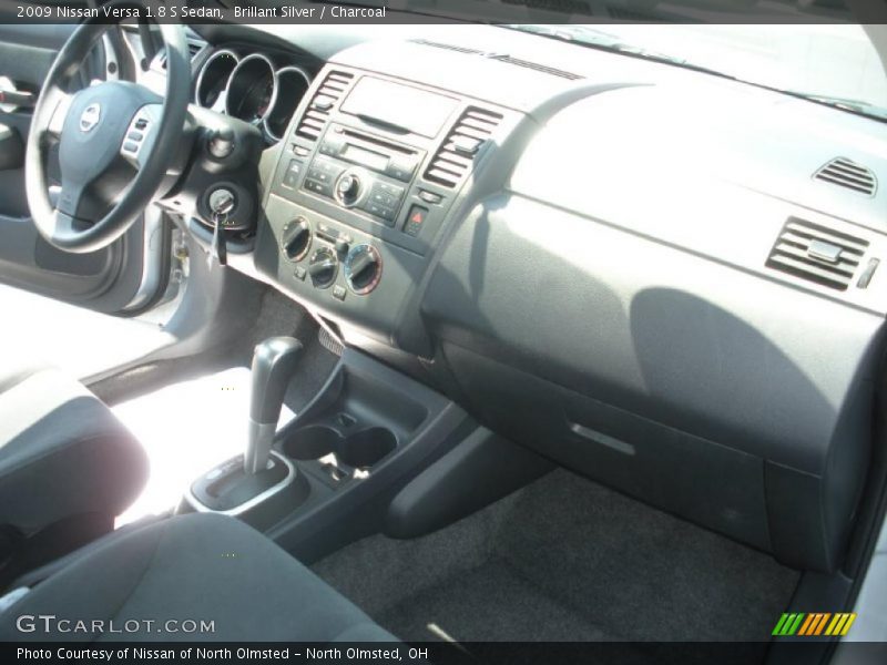 Brillant Silver / Charcoal 2009 Nissan Versa 1.8 S Sedan