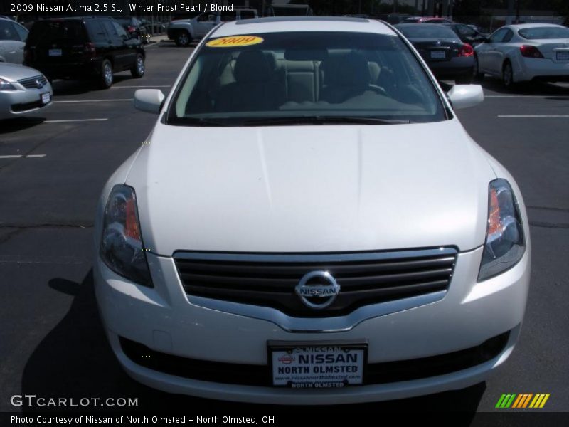 Winter Frost Pearl / Blond 2009 Nissan Altima 2.5 SL