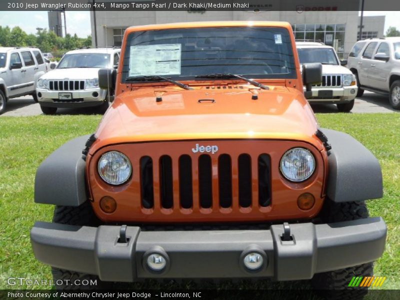 Mango Tango Pearl / Dark Khaki/Medium Khaki 2010 Jeep Wrangler Rubicon 4x4