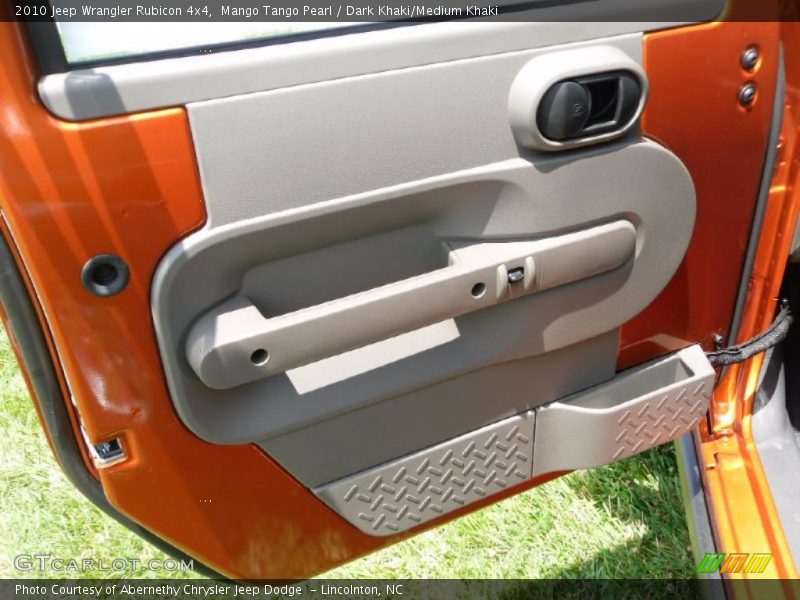 Mango Tango Pearl / Dark Khaki/Medium Khaki 2010 Jeep Wrangler Rubicon 4x4