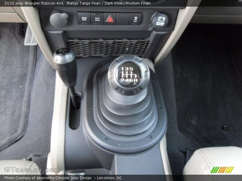 Mango Tango Pearl / Dark Khaki/Medium Khaki 2010 Jeep Wrangler Rubicon 4x4