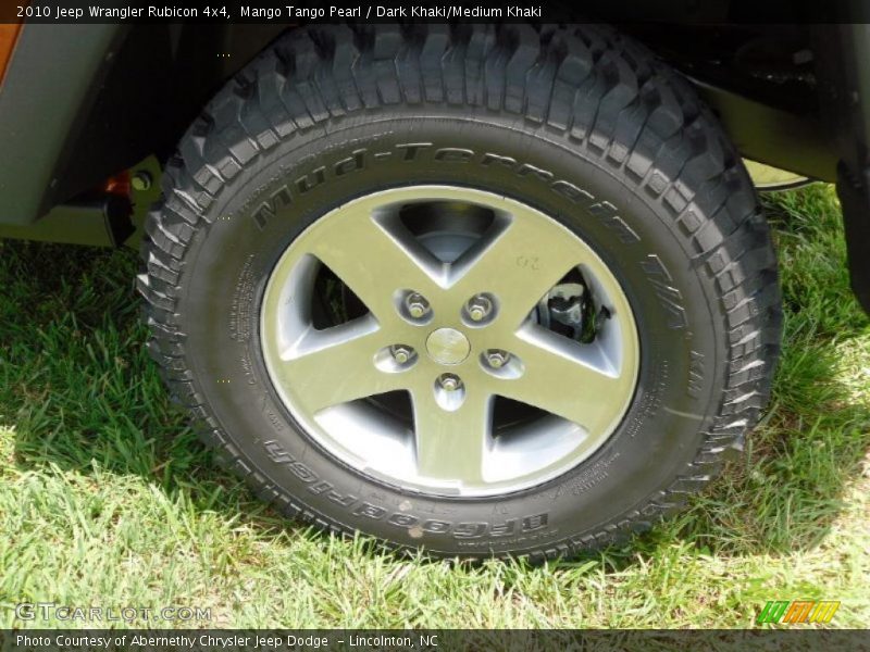 Mango Tango Pearl / Dark Khaki/Medium Khaki 2010 Jeep Wrangler Rubicon 4x4
