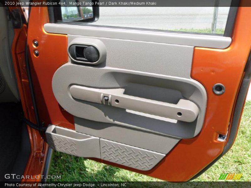 Mango Tango Pearl / Dark Khaki/Medium Khaki 2010 Jeep Wrangler Rubicon 4x4