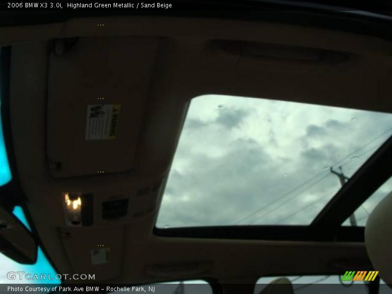 Highland Green Metallic / Sand Beige 2006 BMW X3 3.0i
