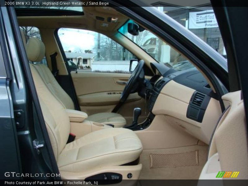 Highland Green Metallic / Sand Beige 2006 BMW X3 3.0i