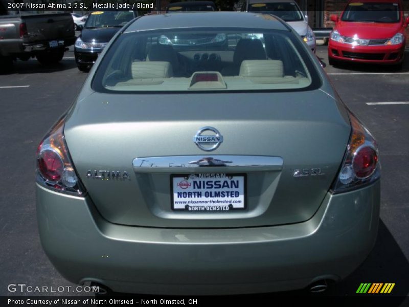 Metallic Jade / Blond 2007 Nissan Altima 2.5 SL
