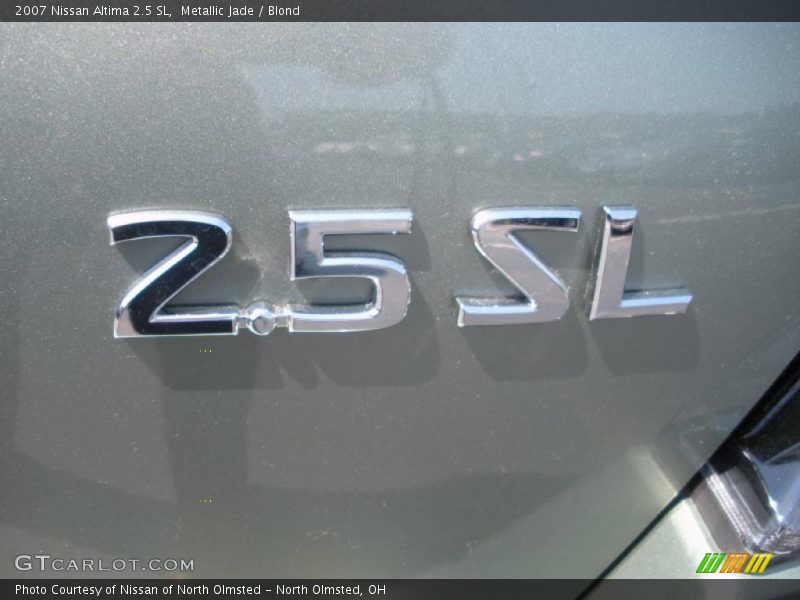 Metallic Jade / Blond 2007 Nissan Altima 2.5 SL