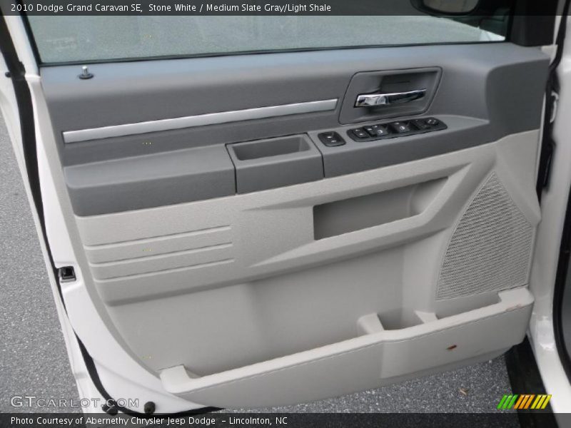 Stone White / Medium Slate Gray/Light Shale 2010 Dodge Grand Caravan SE