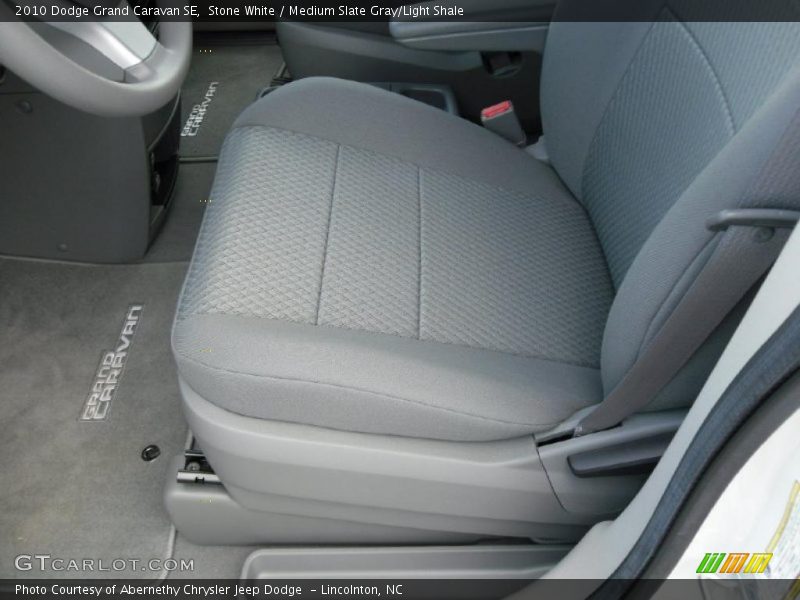 Stone White / Medium Slate Gray/Light Shale 2010 Dodge Grand Caravan SE