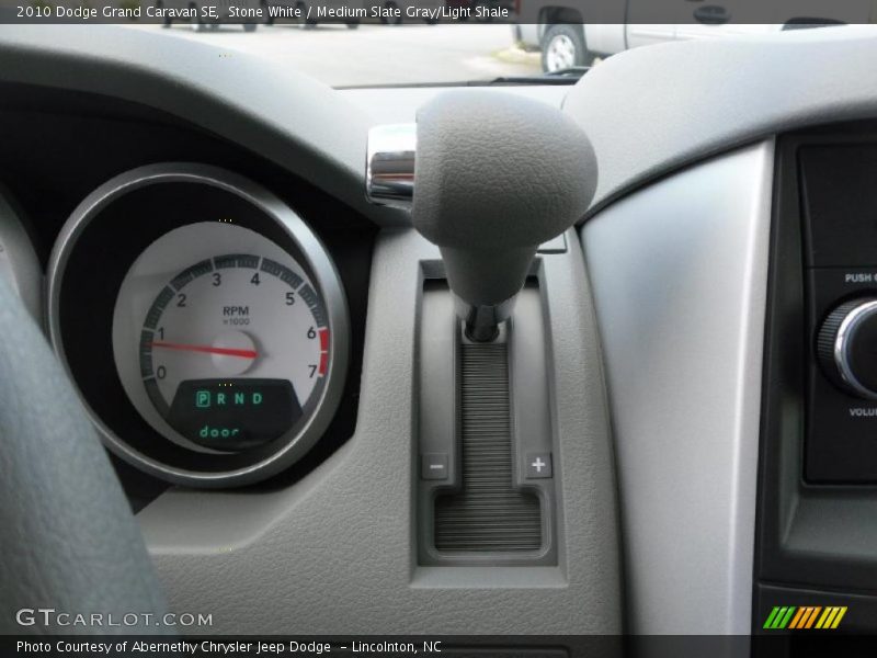 Stone White / Medium Slate Gray/Light Shale 2010 Dodge Grand Caravan SE