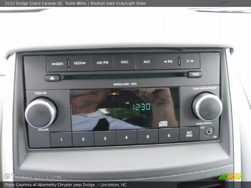 Stone White / Medium Slate Gray/Light Shale 2010 Dodge Grand Caravan SE