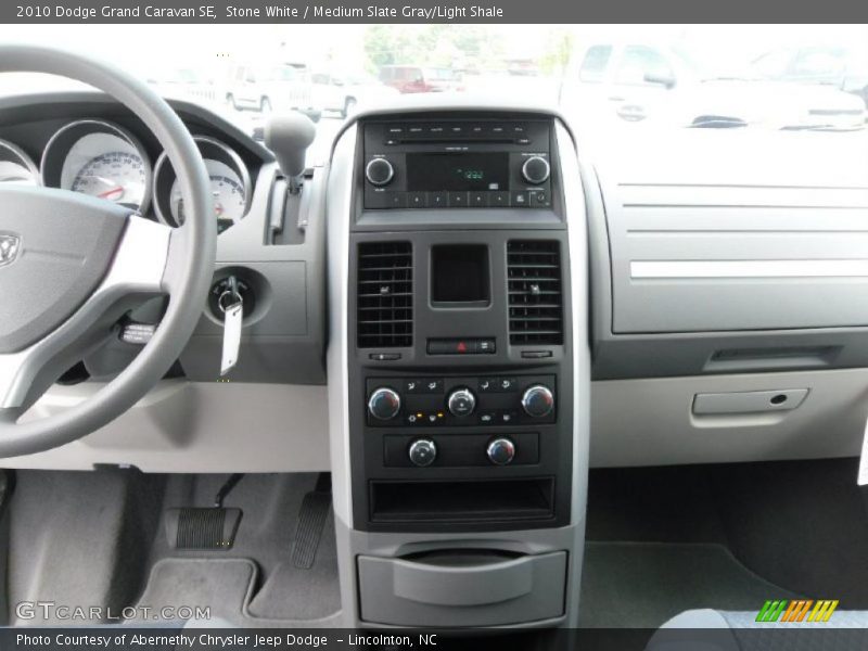 Stone White / Medium Slate Gray/Light Shale 2010 Dodge Grand Caravan SE