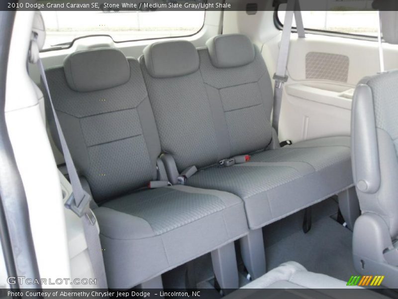 Stone White / Medium Slate Gray/Light Shale 2010 Dodge Grand Caravan SE