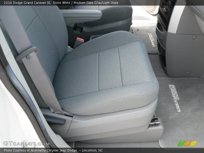 Stone White / Medium Slate Gray/Light Shale 2010 Dodge Grand Caravan SE