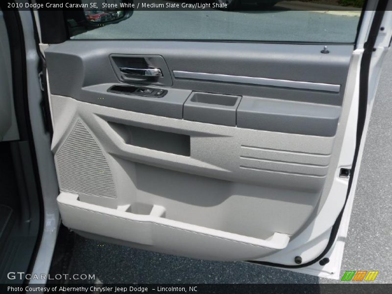 Stone White / Medium Slate Gray/Light Shale 2010 Dodge Grand Caravan SE