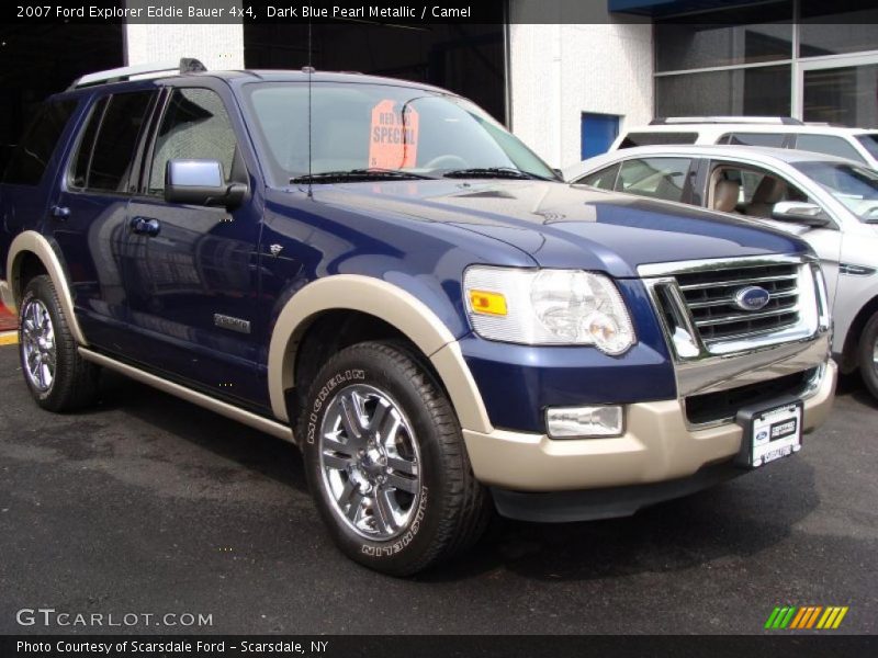 Dark Blue Pearl Metallic / Camel 2007 Ford Explorer Eddie Bauer 4x4