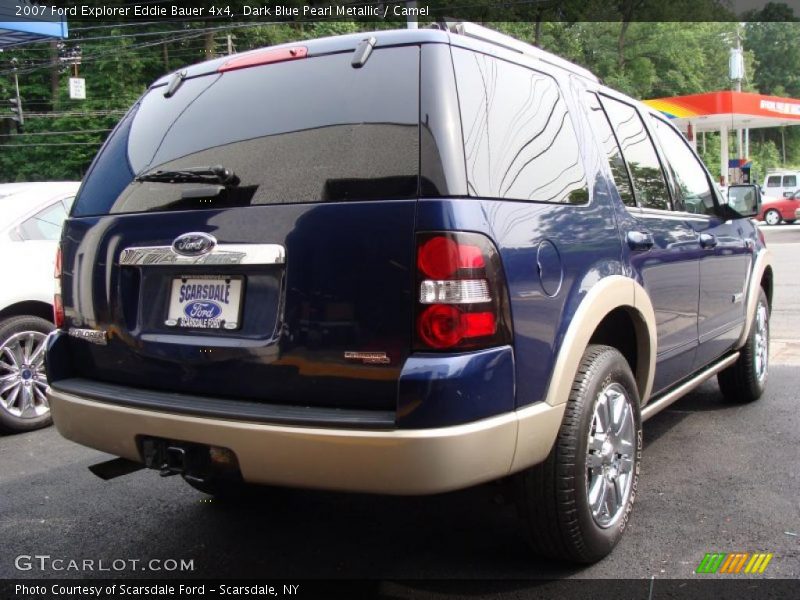 Dark Blue Pearl Metallic / Camel 2007 Ford Explorer Eddie Bauer 4x4