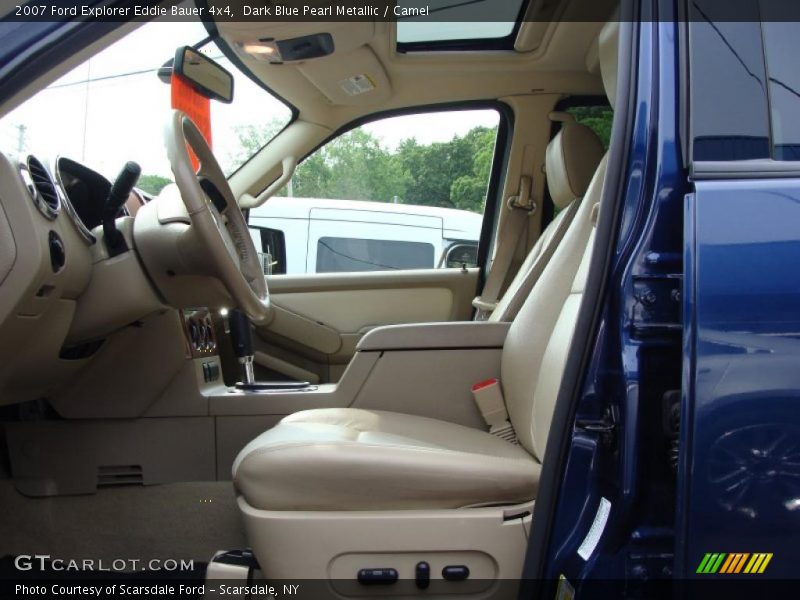 Dark Blue Pearl Metallic / Camel 2007 Ford Explorer Eddie Bauer 4x4