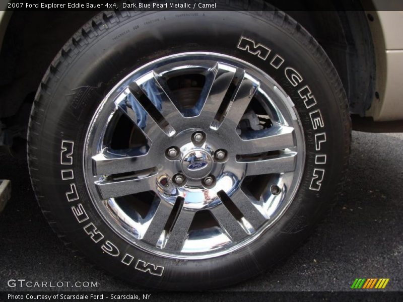 Dark Blue Pearl Metallic / Camel 2007 Ford Explorer Eddie Bauer 4x4