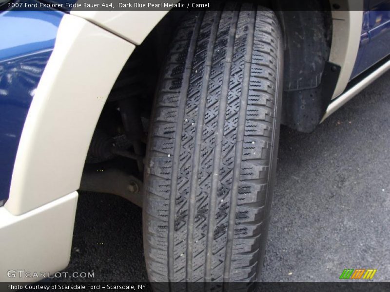 Dark Blue Pearl Metallic / Camel 2007 Ford Explorer Eddie Bauer 4x4