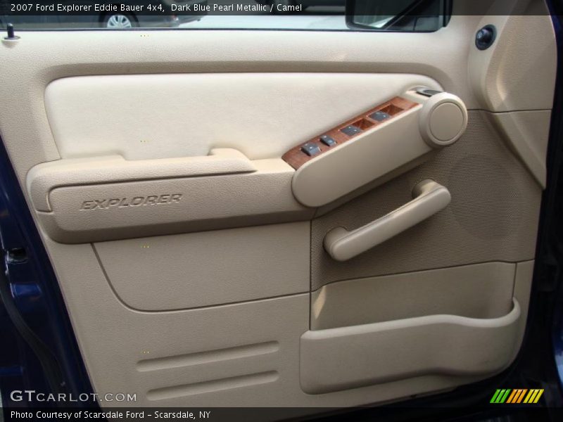 Dark Blue Pearl Metallic / Camel 2007 Ford Explorer Eddie Bauer 4x4