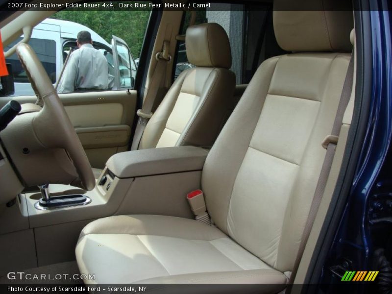 Dark Blue Pearl Metallic / Camel 2007 Ford Explorer Eddie Bauer 4x4