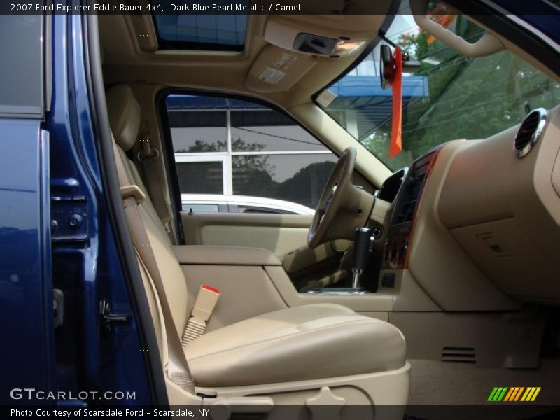 Dark Blue Pearl Metallic / Camel 2007 Ford Explorer Eddie Bauer 4x4