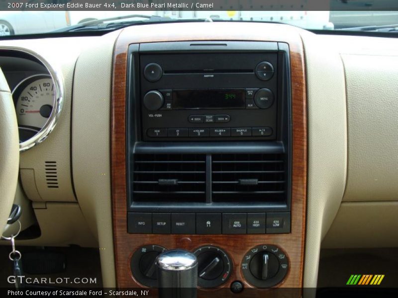 Dark Blue Pearl Metallic / Camel 2007 Ford Explorer Eddie Bauer 4x4
