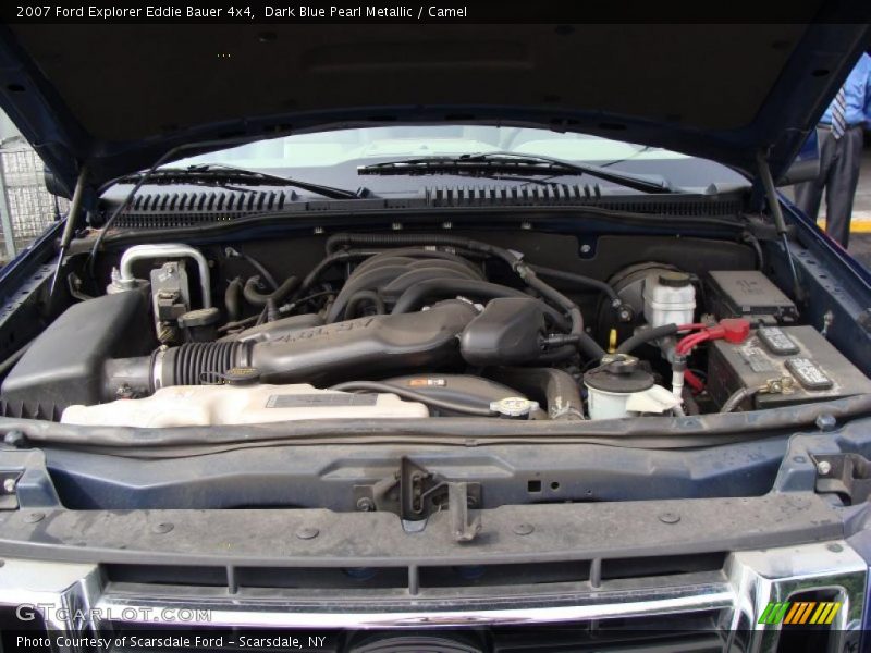 Dark Blue Pearl Metallic / Camel 2007 Ford Explorer Eddie Bauer 4x4