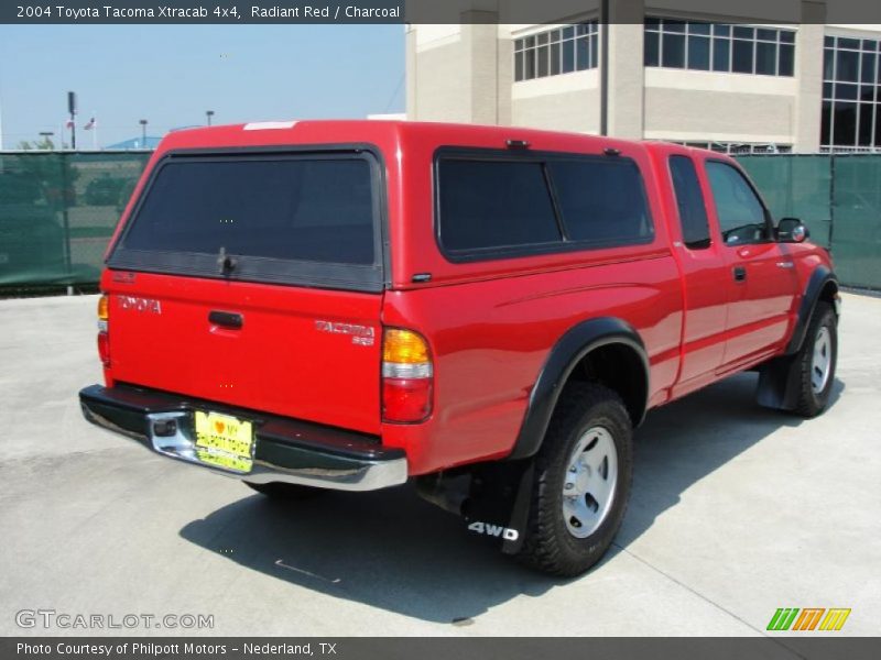 Radiant Red / Charcoal 2004 Toyota Tacoma Xtracab 4x4