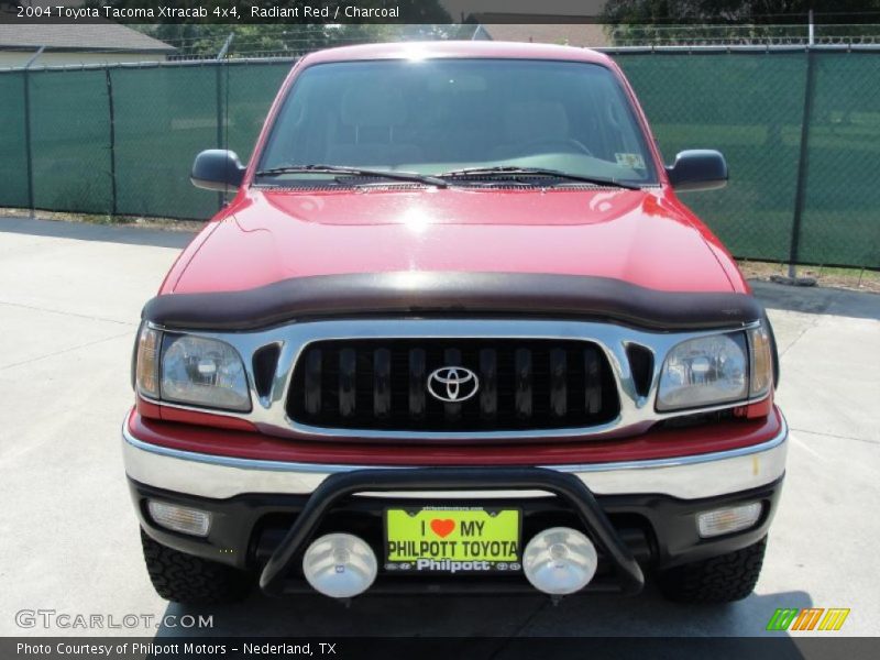 Radiant Red / Charcoal 2004 Toyota Tacoma Xtracab 4x4