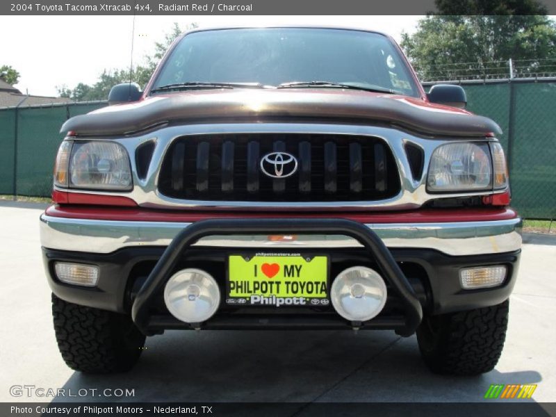 Radiant Red / Charcoal 2004 Toyota Tacoma Xtracab 4x4