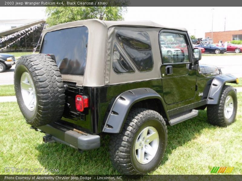Black Clearcoat / Khaki 2003 Jeep Wrangler Rubicon 4x4