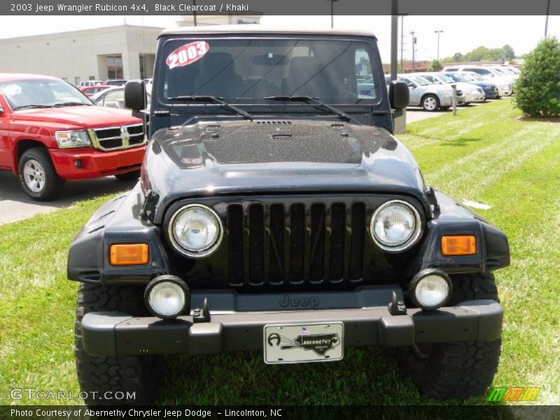 Black Clearcoat / Khaki 2003 Jeep Wrangler Rubicon 4x4