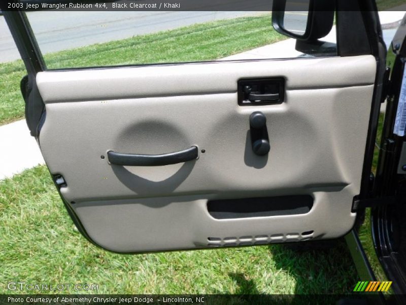 Black Clearcoat / Khaki 2003 Jeep Wrangler Rubicon 4x4