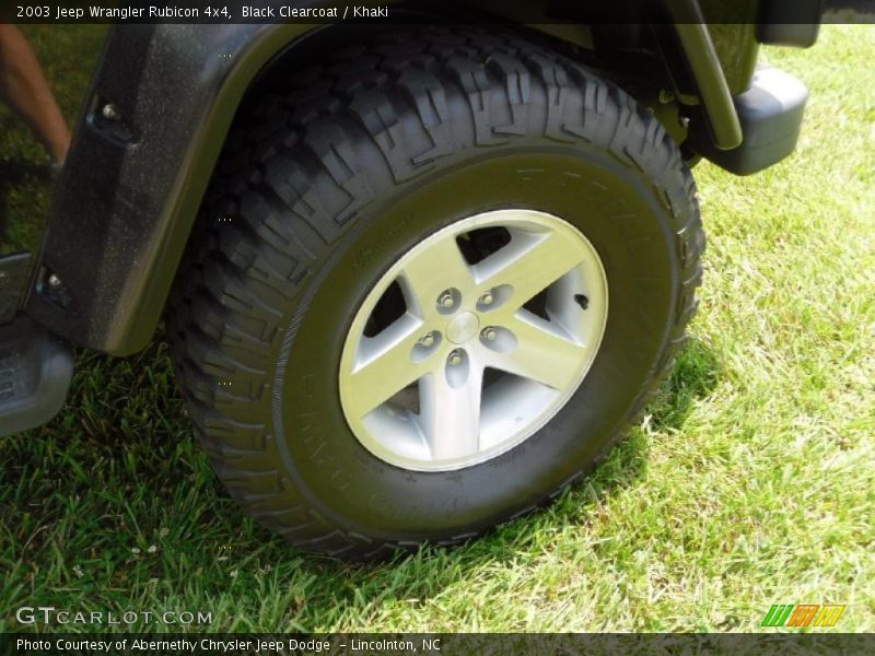Black Clearcoat / Khaki 2003 Jeep Wrangler Rubicon 4x4