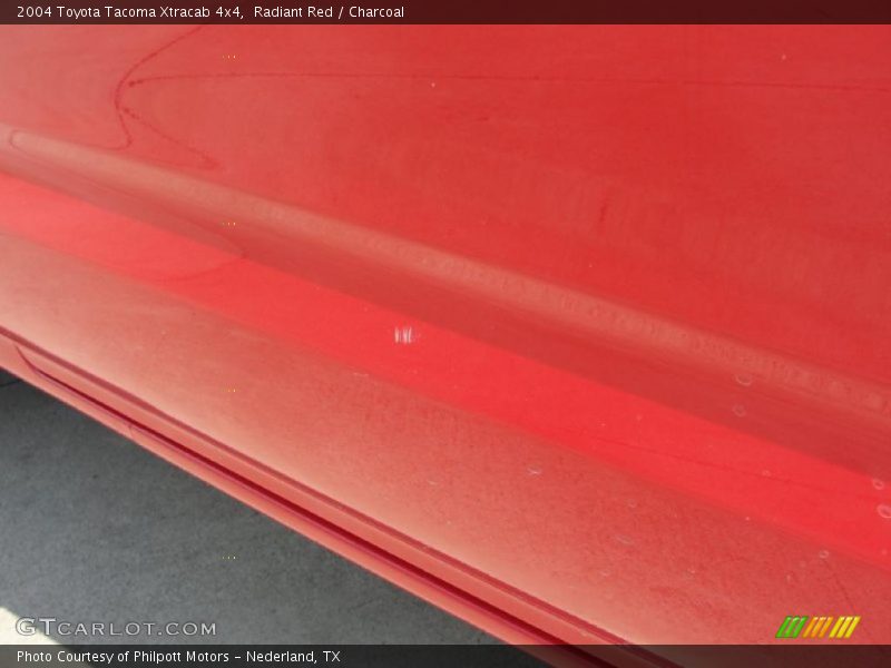 Radiant Red / Charcoal 2004 Toyota Tacoma Xtracab 4x4