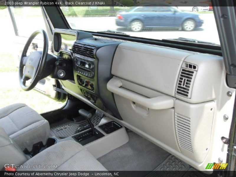 Black Clearcoat / Khaki 2003 Jeep Wrangler Rubicon 4x4