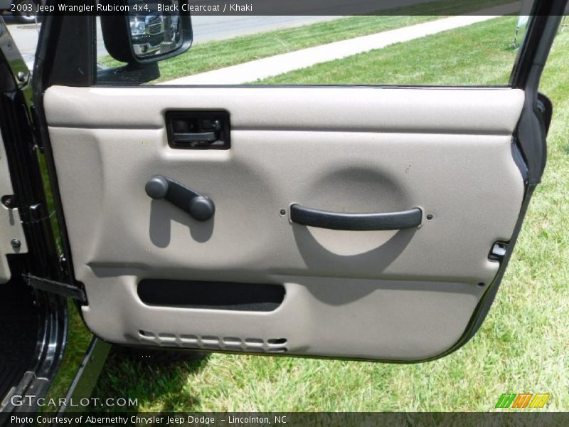 Black Clearcoat / Khaki 2003 Jeep Wrangler Rubicon 4x4