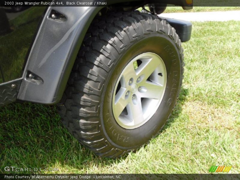 Black Clearcoat / Khaki 2003 Jeep Wrangler Rubicon 4x4