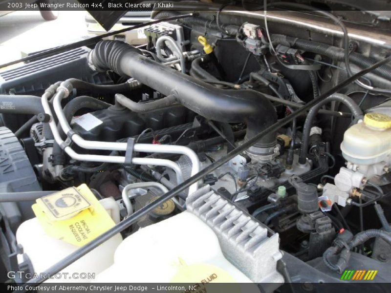 Black Clearcoat / Khaki 2003 Jeep Wrangler Rubicon 4x4